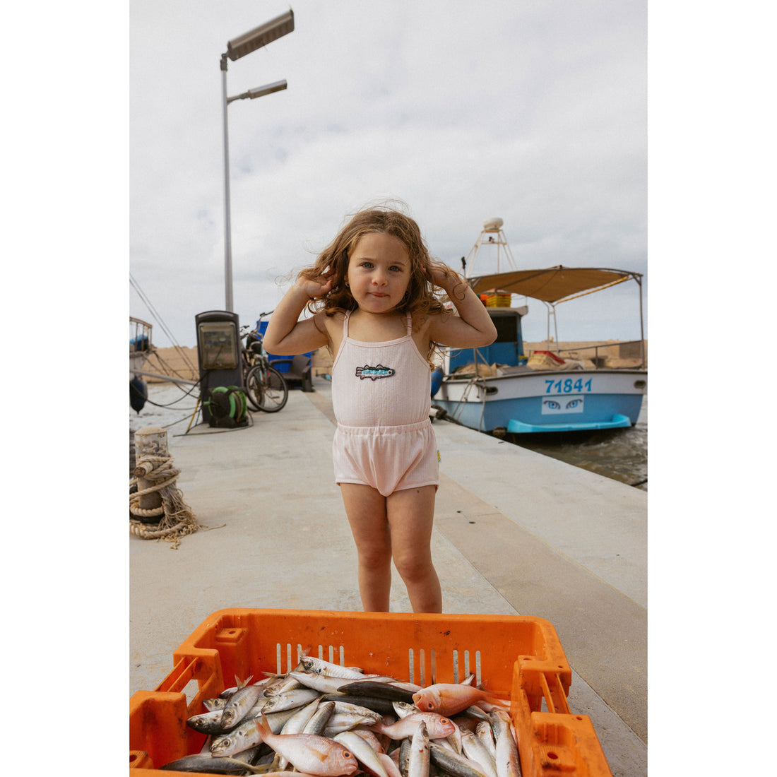 1984 Textured Fish Romper