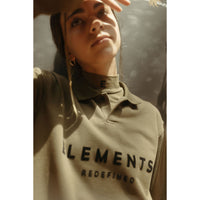 ELEMENTS Taupe Polo Sweatshirt