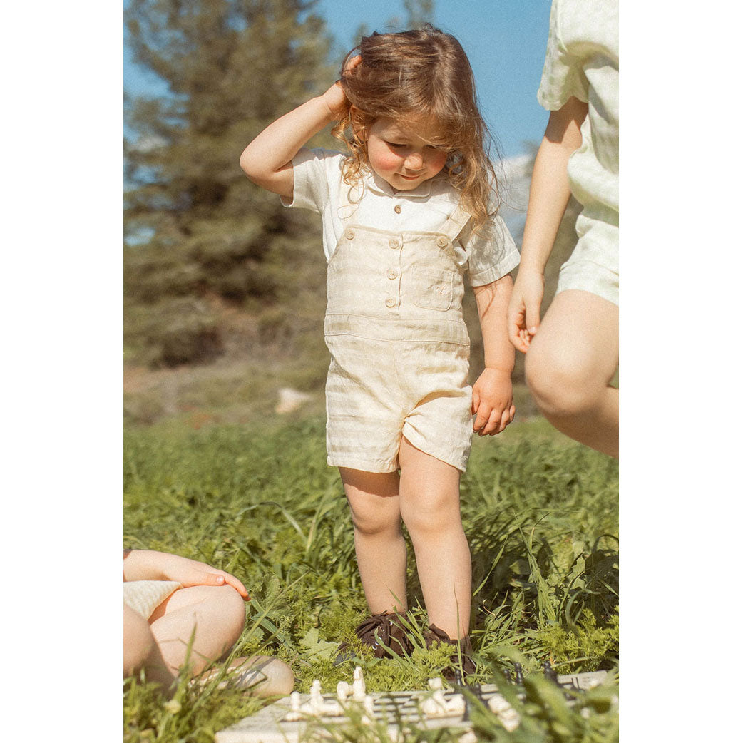 L by Ladida Yellow Plaid Overalls