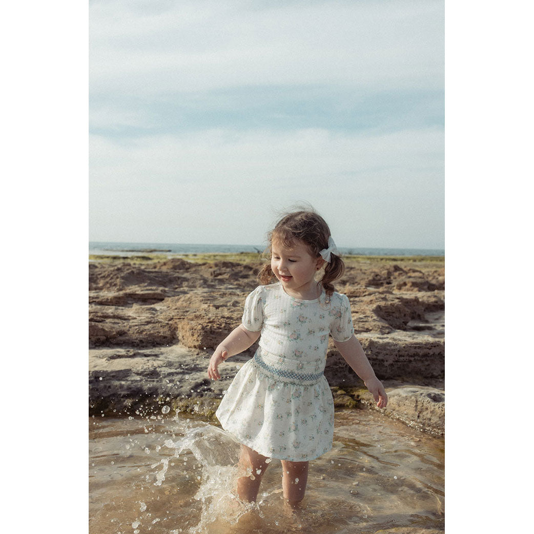L by Ladida Floral Smocked Skirt