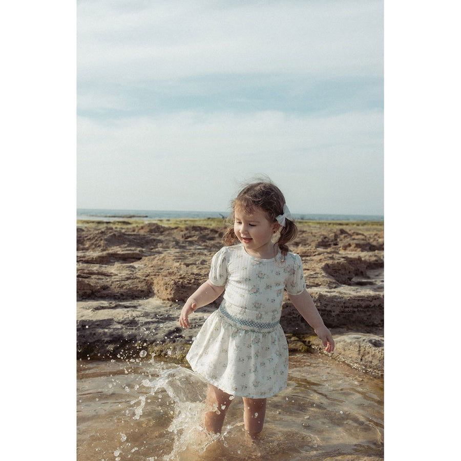 L by Ladida Floral Smocked Skirt