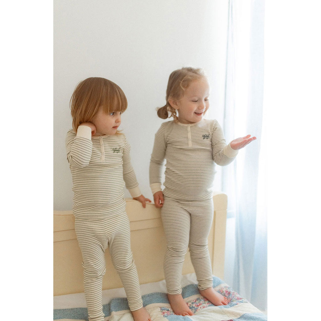 L by Ladida Black Striped Pajamas