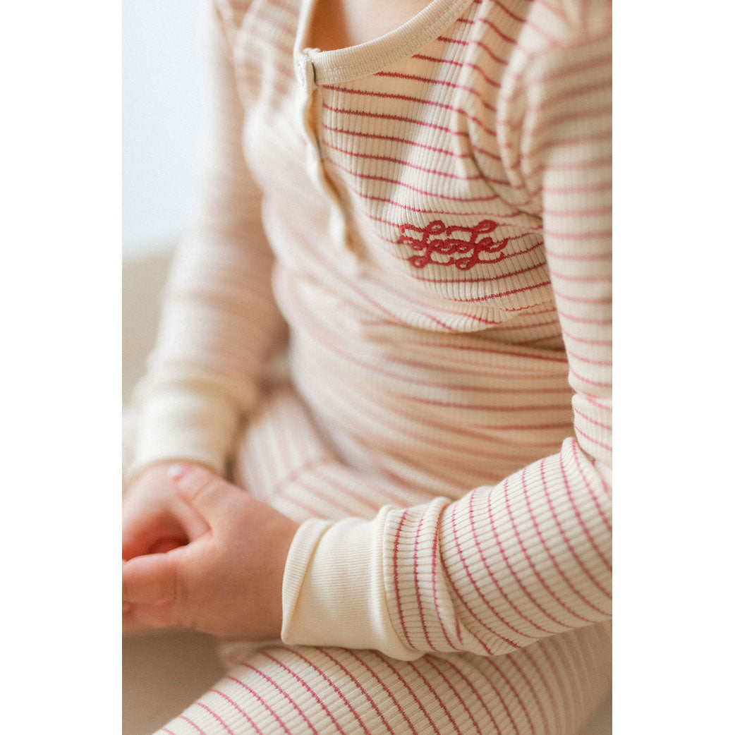 L by Ladida Pink Striped Pajamas