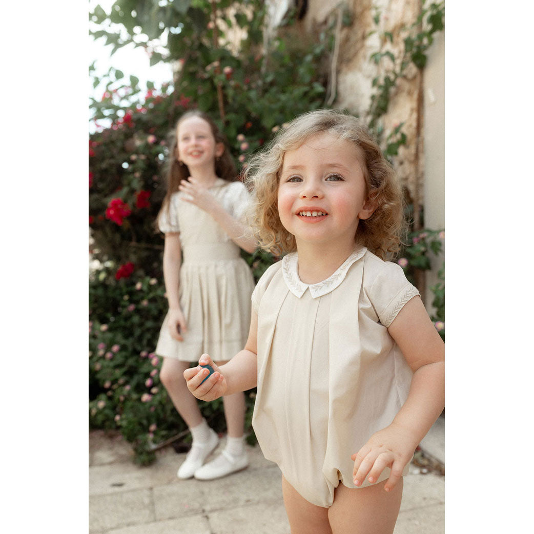 Belati Sand Striped Romper
