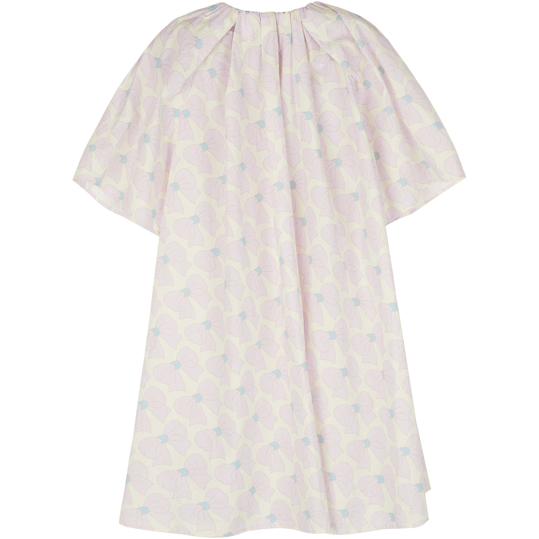 JNBY Off White Printed Short Sleeve Dress