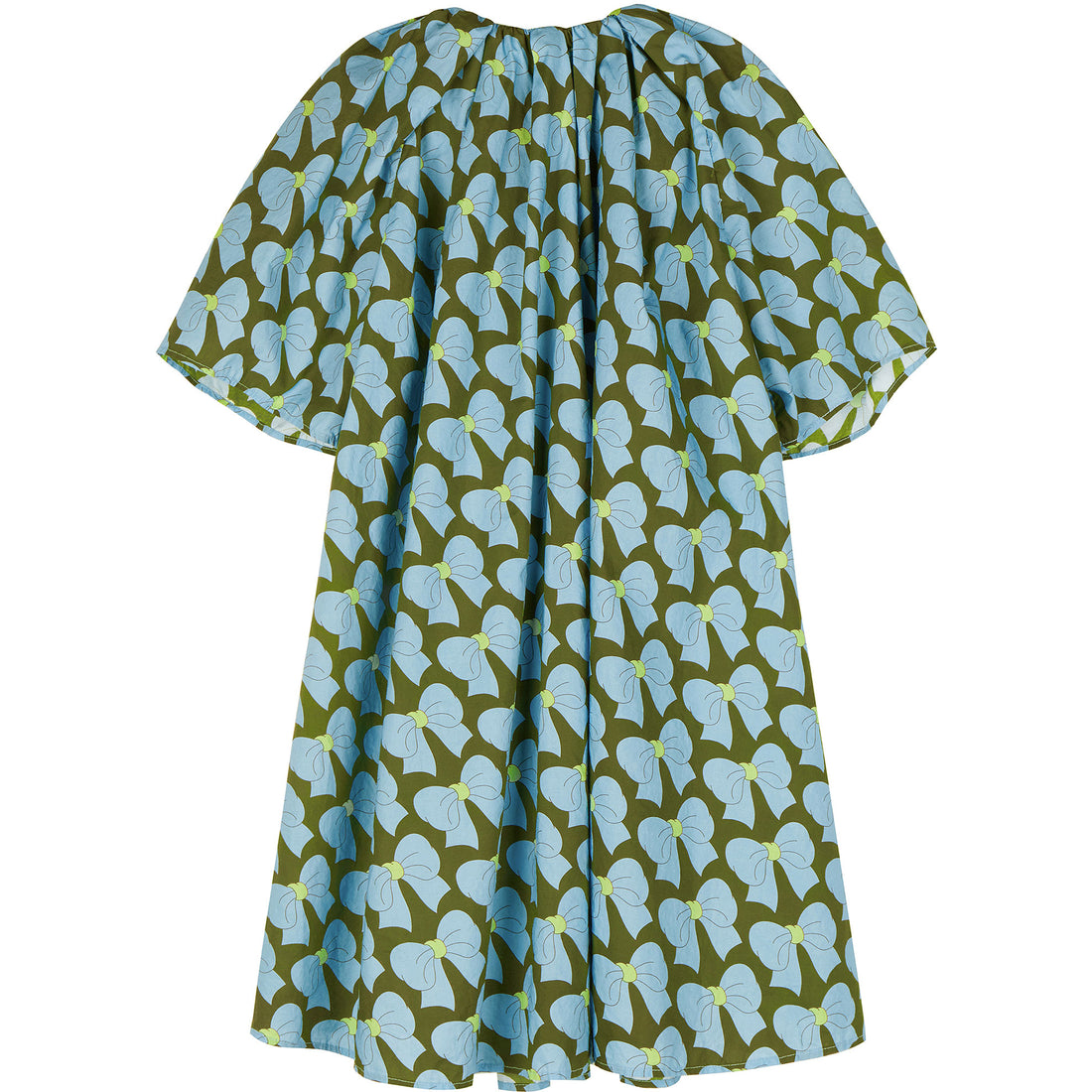 JNBY Blue Printed Short Sleeve Dress