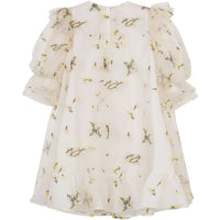 JNBY Off White Tulle Embroidered Dress