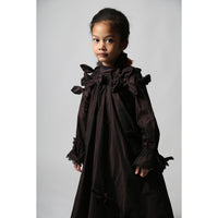 Tia Cibani Raisin Estrella Bow Embellished Frock