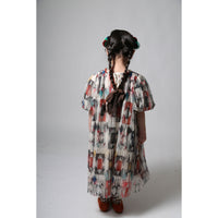 Tia Cibani Rainbow Crush Pleated Smock Dress
