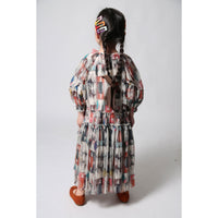Tia Cibani Rainbow Luna Pleated Gown