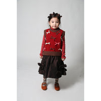 Tia Cibani Raisin Estrella Bow Embellished Skirt