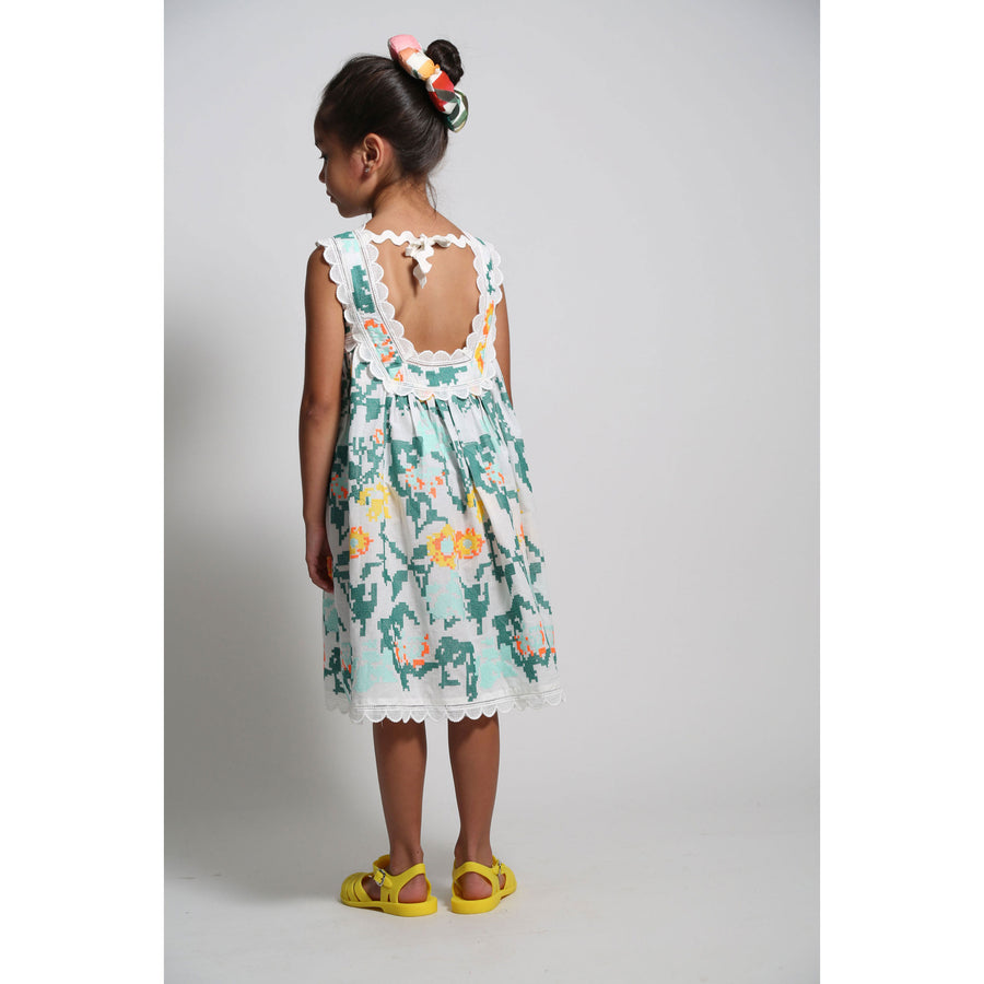 Tia Cibani Cyprus Mix Ophelia Scalloped Sun Dress