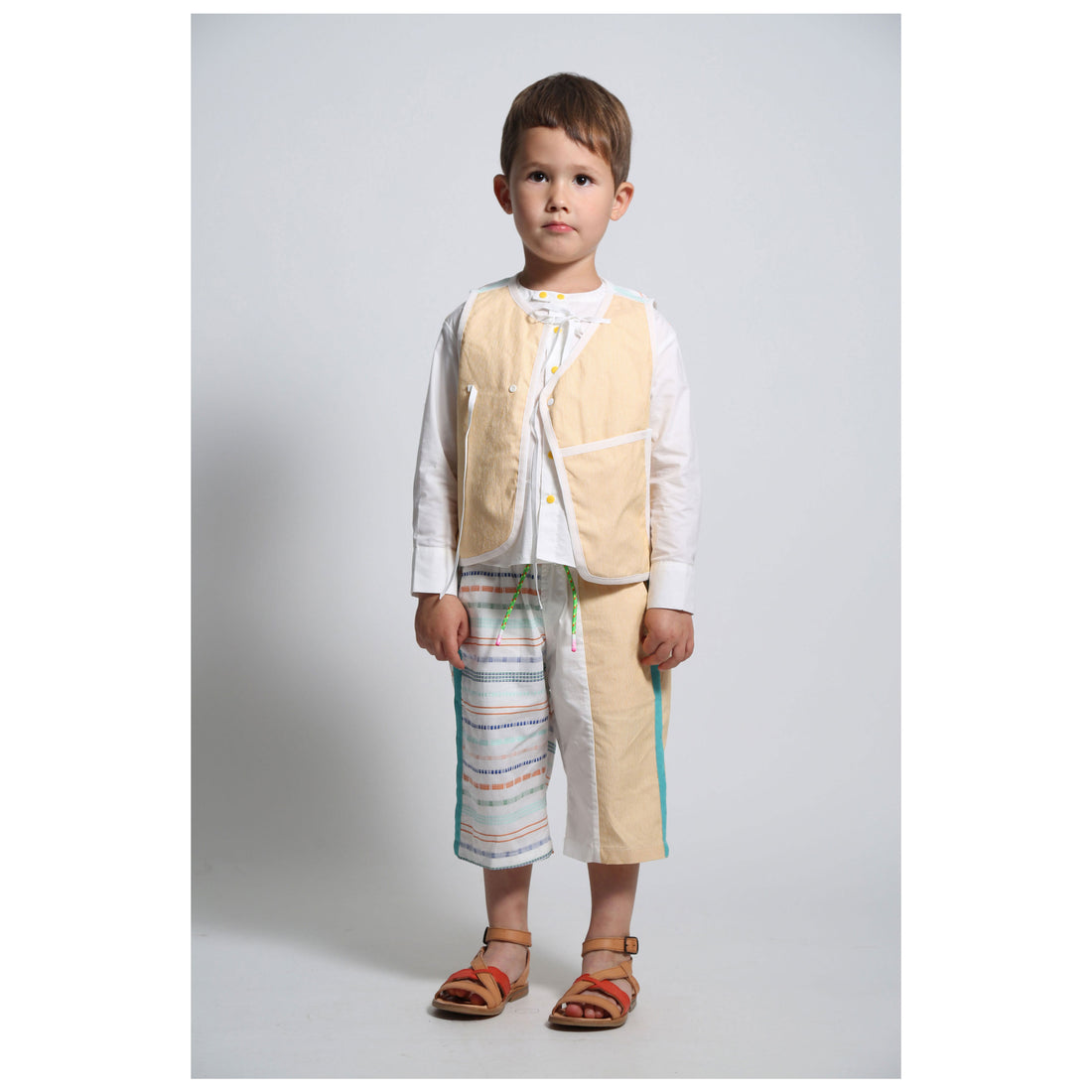Tia Cibani Petra Tobias Padded patchwork Vest