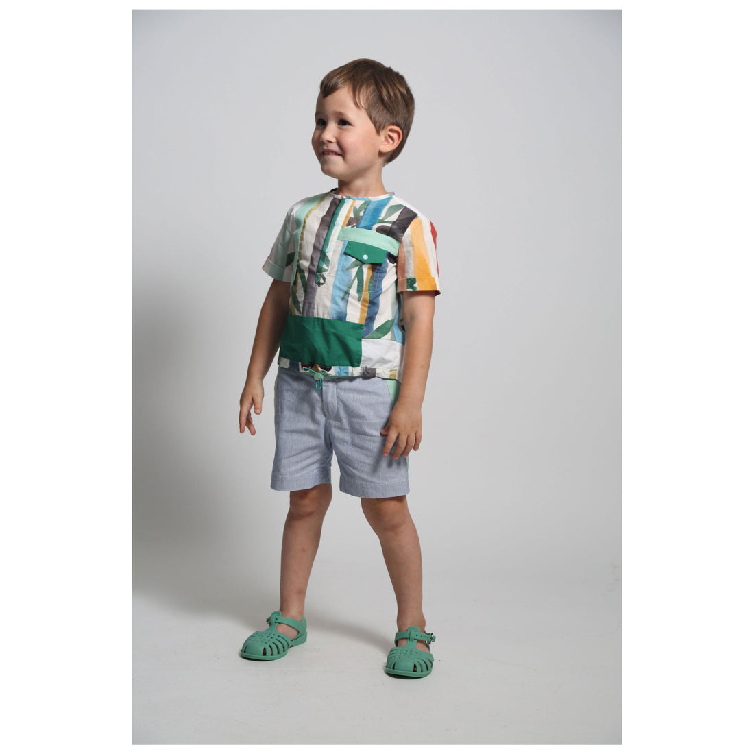 Tia Cibani Rainbow Safari Henley T-Shirt