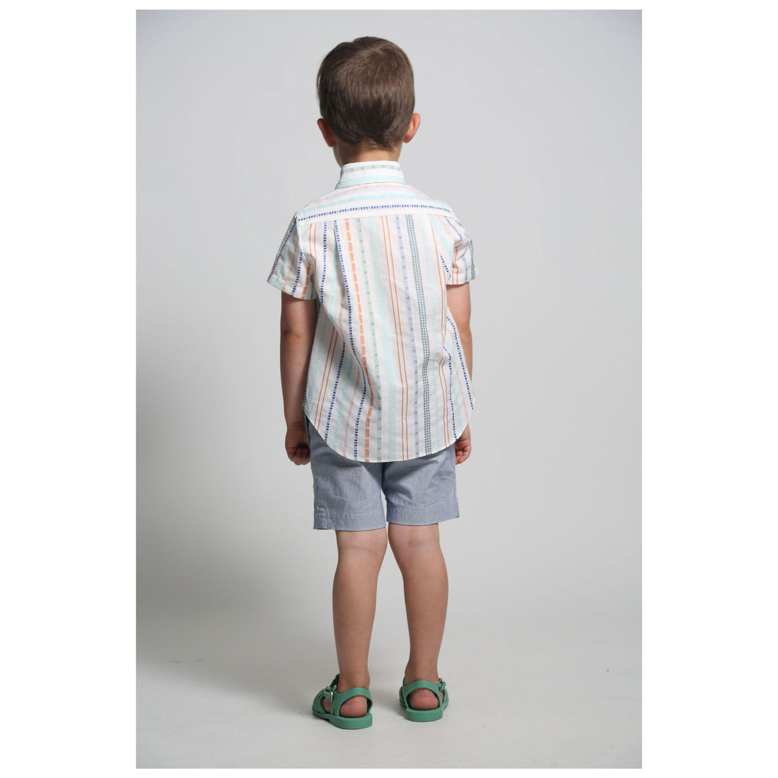 Tia Cibani Sugar Mix Atticus Scalloped Snap Shirt
