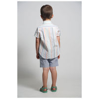 Tia Cibani Sugar Mix Atticus Scalloped Snap Shirt