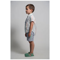 Tia Cibani Sugar Mix Atticus Scalloped Snap Shirt