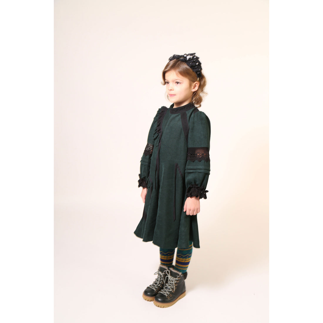 Tia Cibani Celtic Ruffled Party Brittany Dress