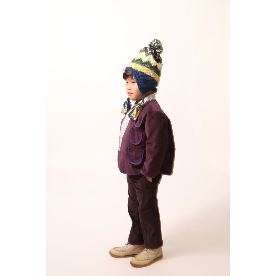 Tia Cibani Prune Mix Malok Patchwork Jacket