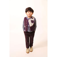Tia Cibani Prune Mix Slim Fit Brenton Trousers
