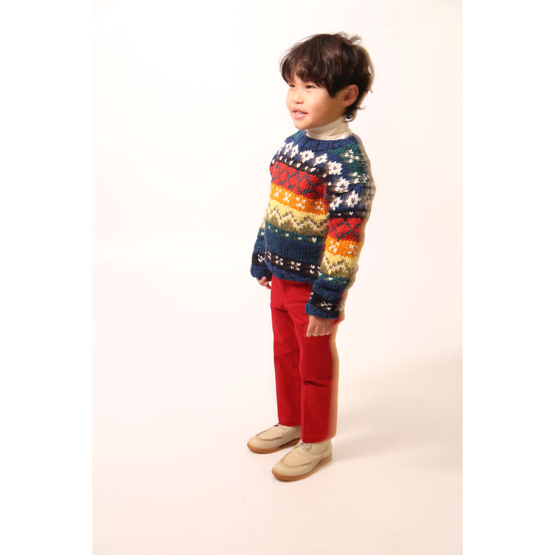 Tia Cibani Breton Mix Fair Isle Sweater