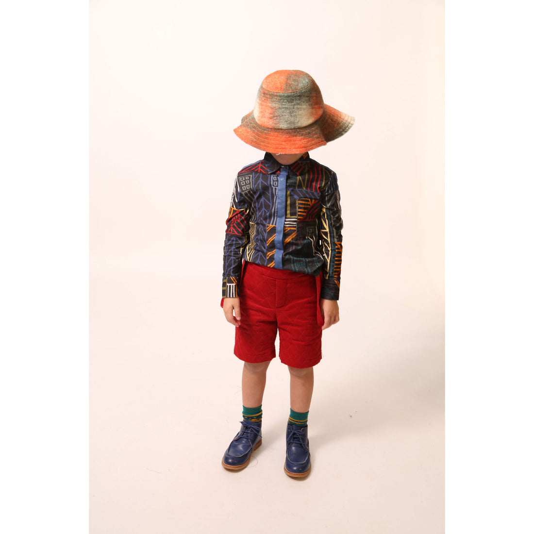 Tia Cibani Rainbow Multi Snap Amadi Shirt