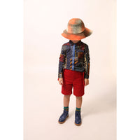 Tia Cibani Rainbow Multi Snap Amadi Shirt