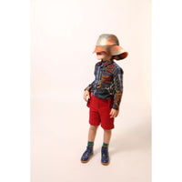 Tia Cibani Rainbow Multi Snap Amadi Shirt