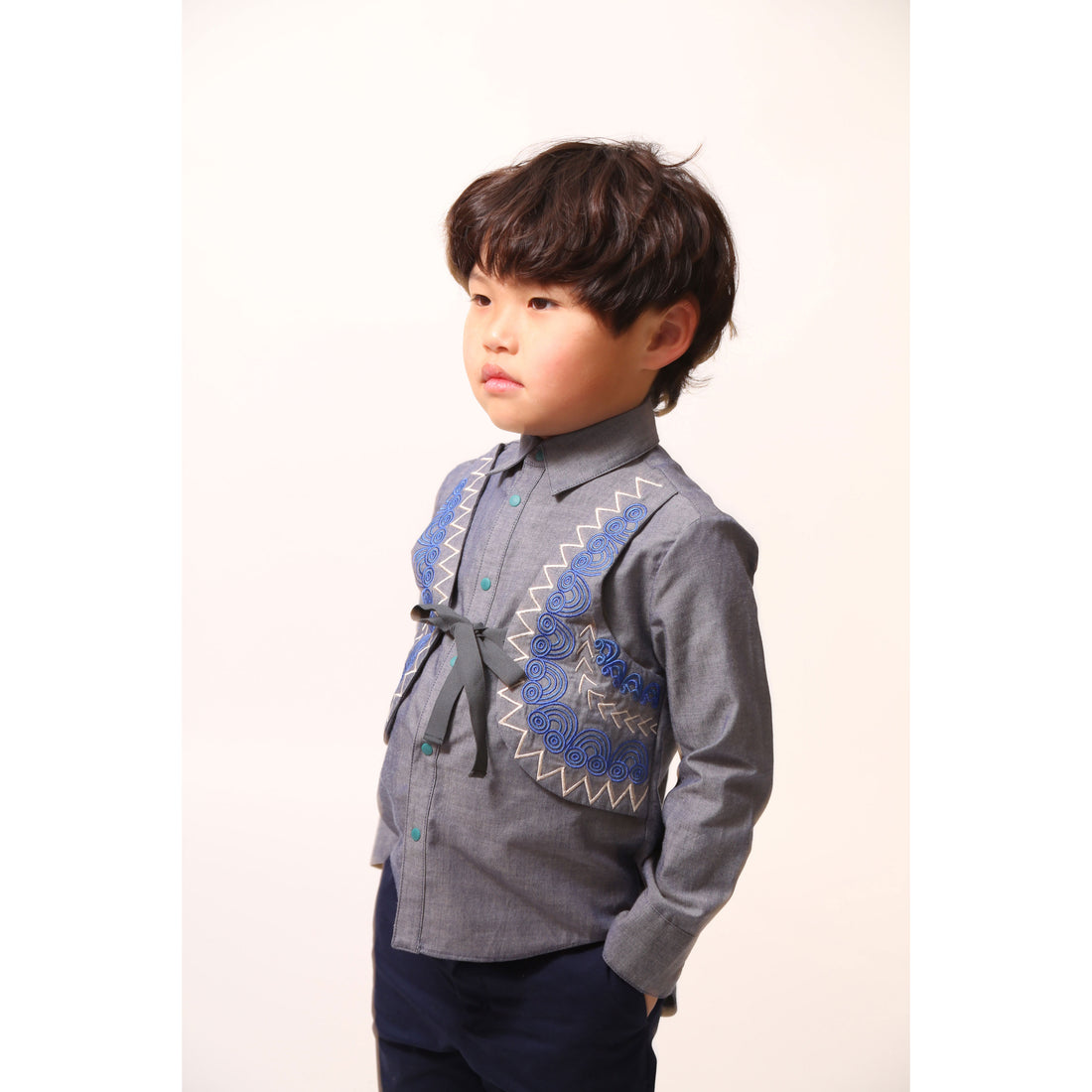 Tia Cibani Breton Embroidered Malok Shirt