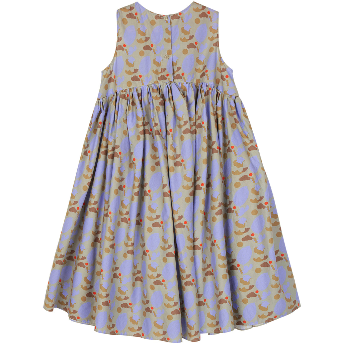 JNBY Brown Floral Sleeveless Dress