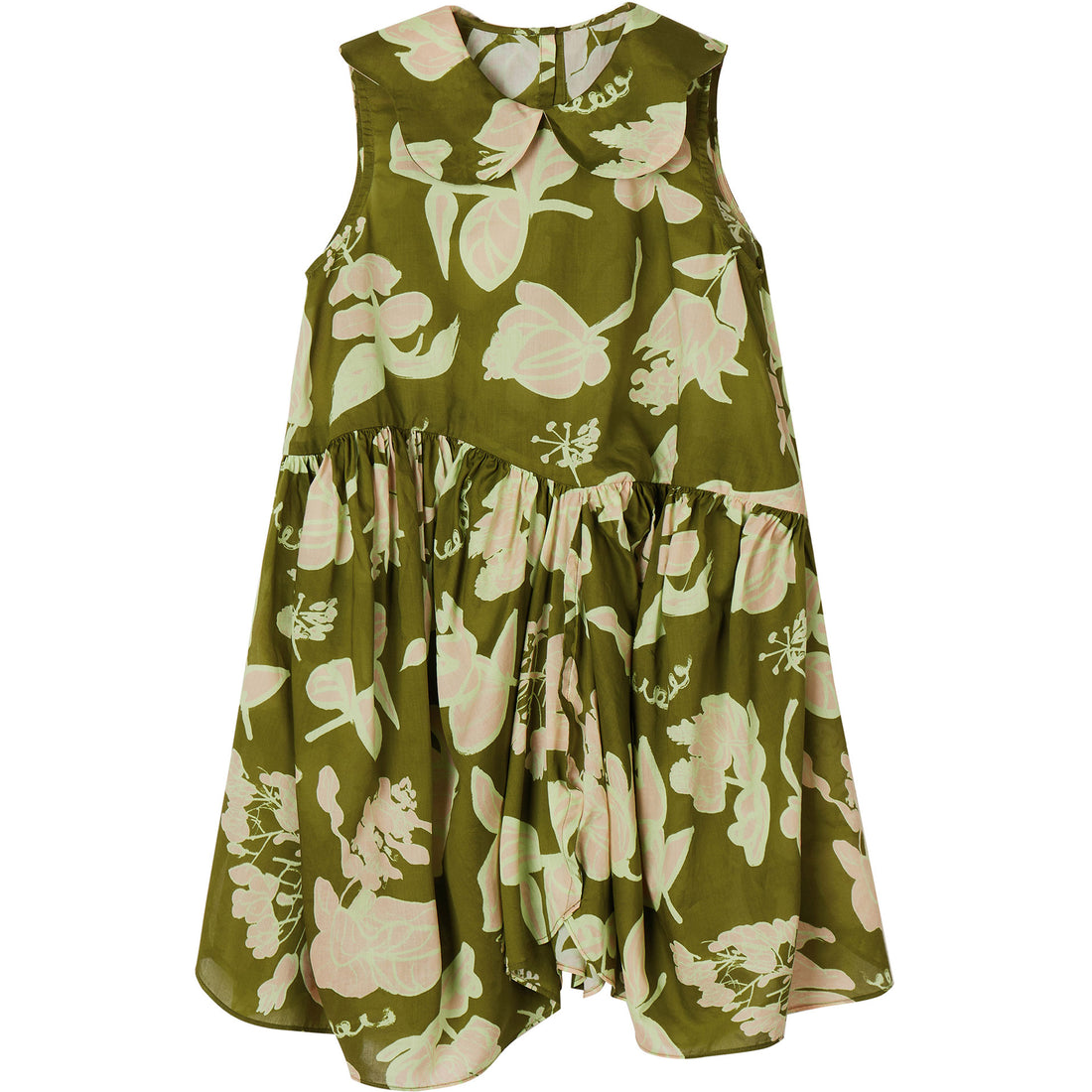 JNBY Green Leaves Pattern Dress