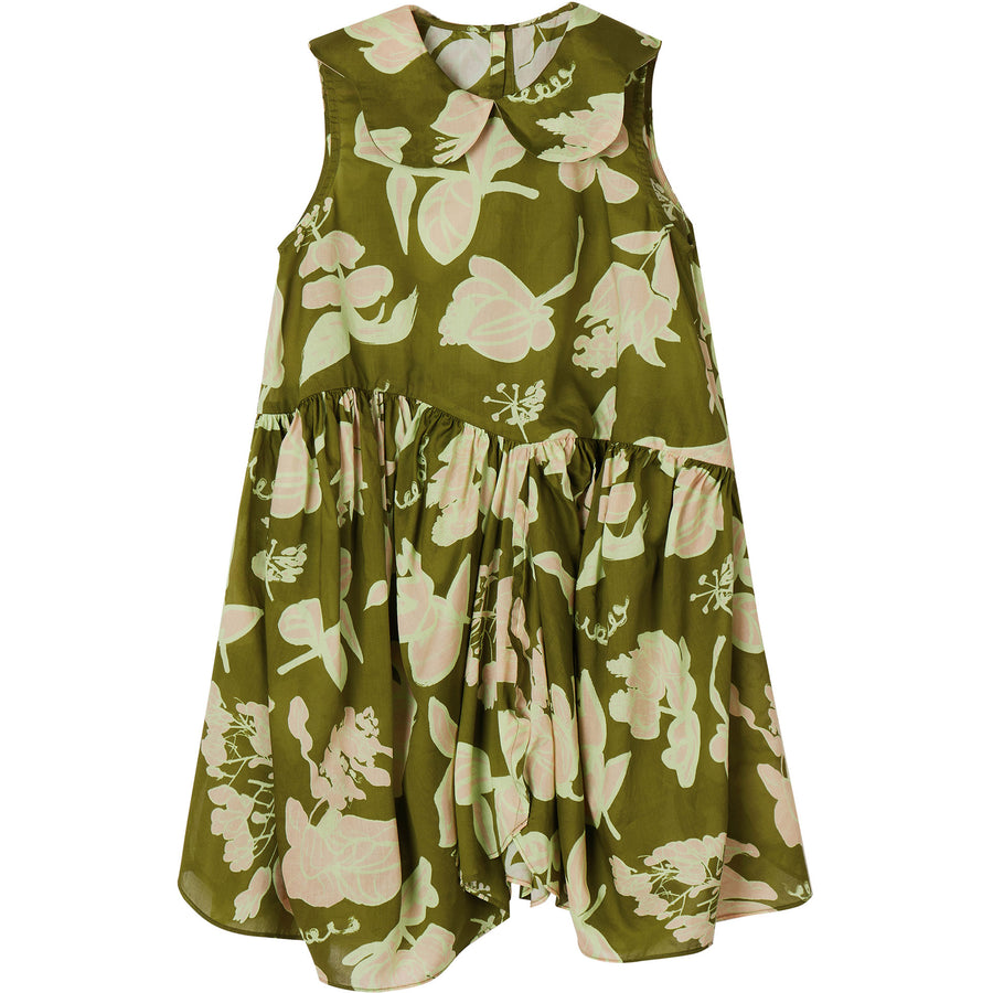 JNBY Green Leaves Pattern Dress