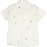 JNBY White Printed Short Sleeve Shirt