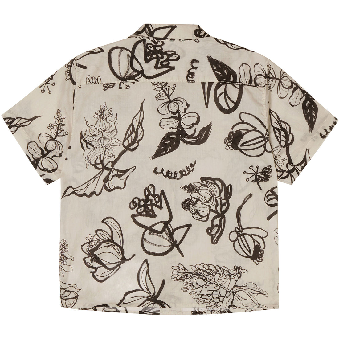JNBY Cream Printed Short Sleeve Shirt