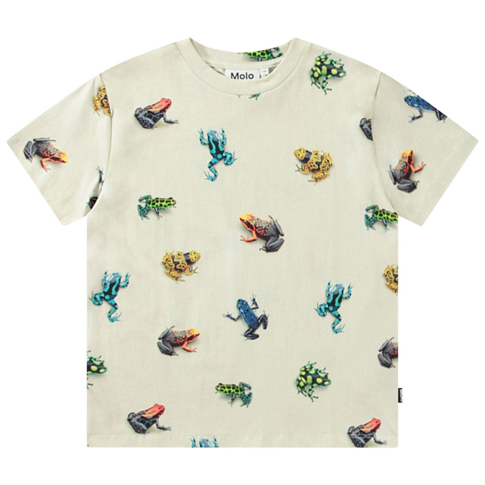 Molo Vibrant Frogs Roxo T-Shirt