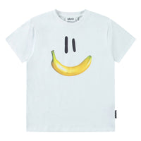 Molo White Banana Smile Riley T-shirt