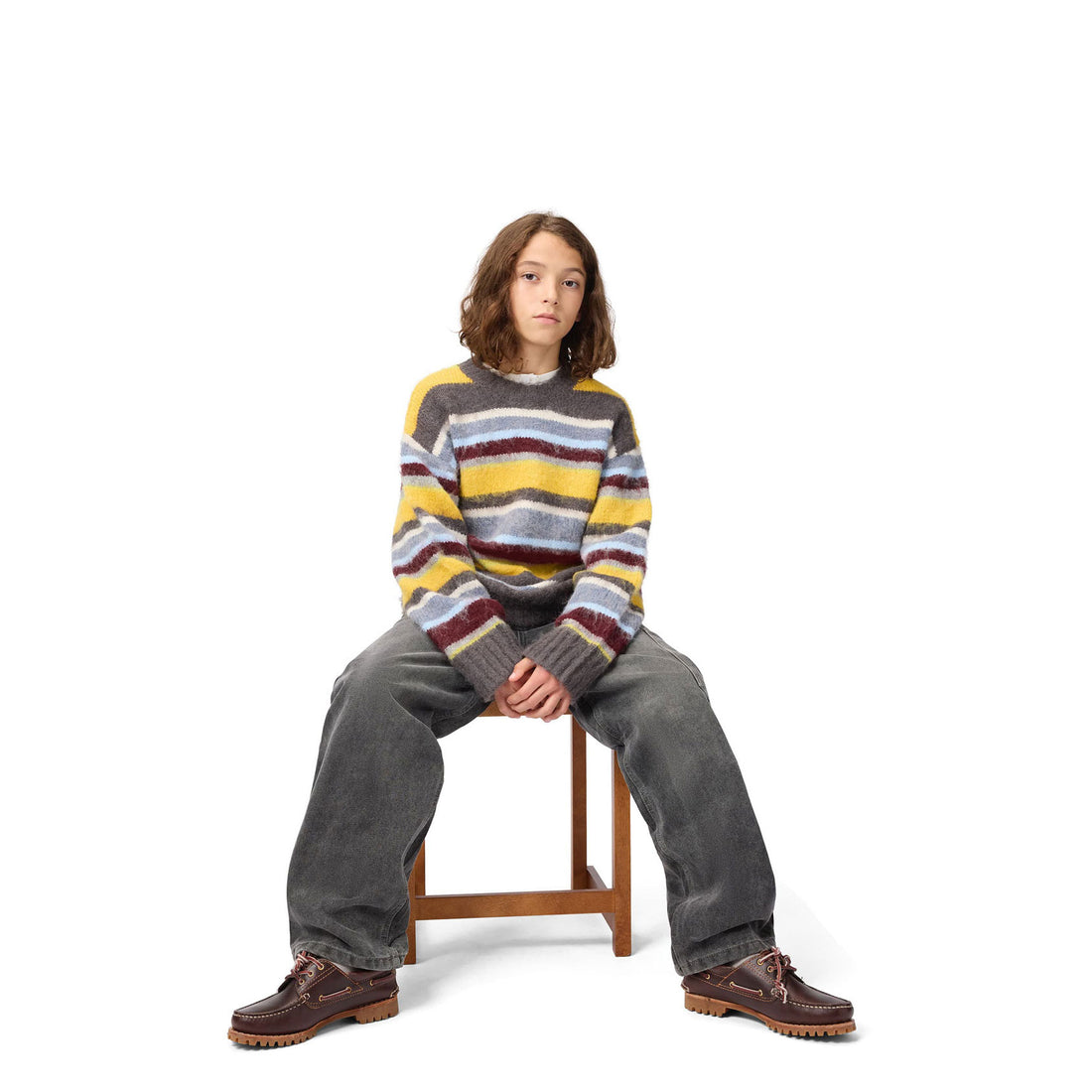 Molo Fuzzy Stripes Brian Sweater
