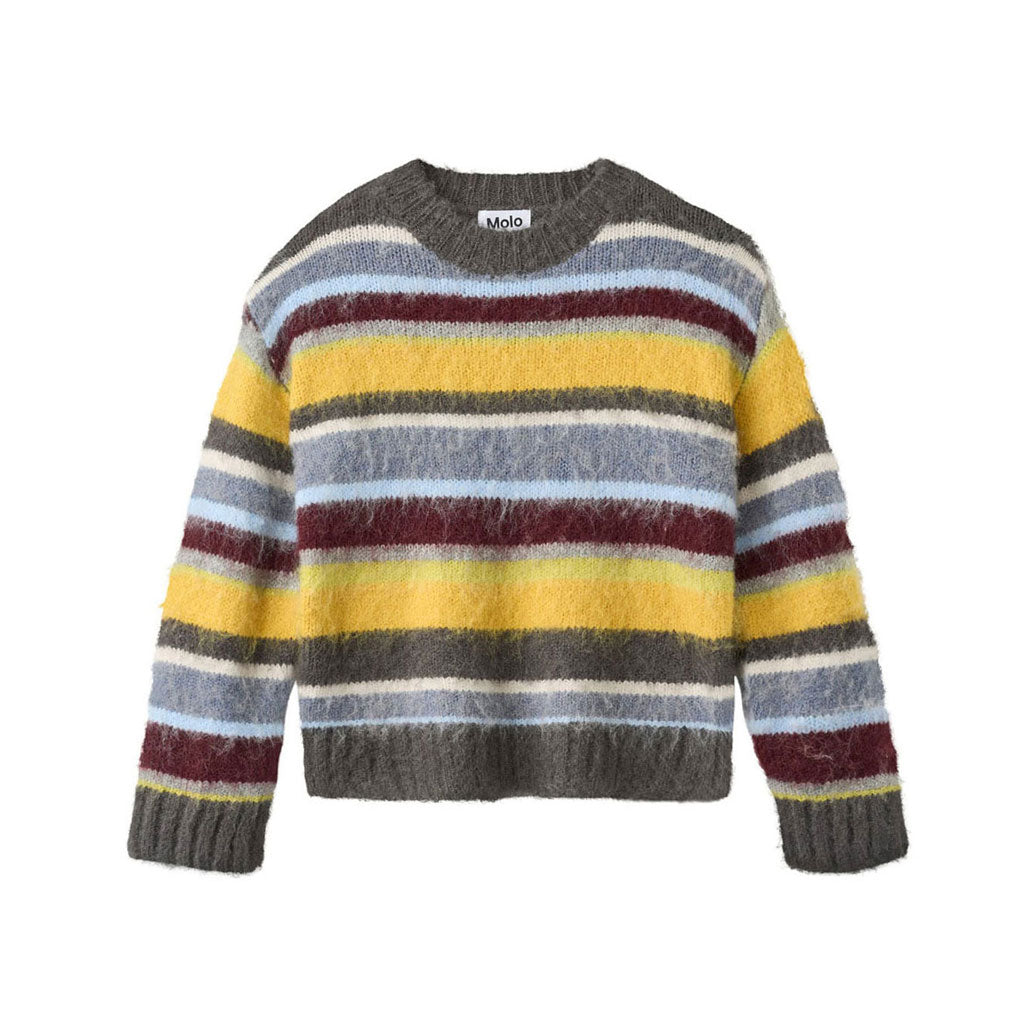 Molo Fuzzy Stripes Brian Sweater