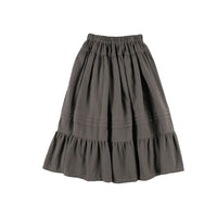 Belle Chiara Cotton Volcanic Earth Long Ruffle Skirt
