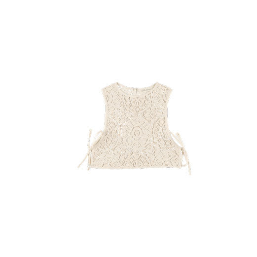 Belle Chiara Openwork Crochet Vest