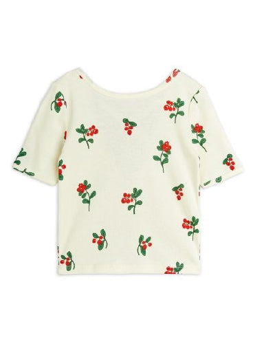 Mini Rodini Off White Lingonberries Ballet Tee