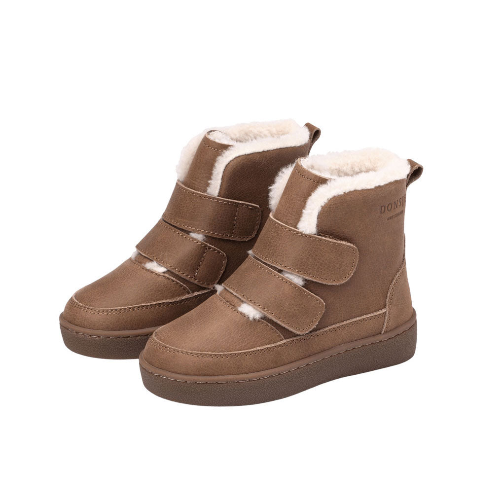 Donsje Brown Chestnut Leather Booties