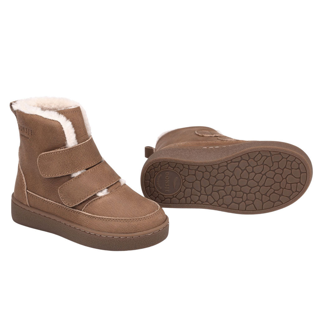 Donsje Brown Chestnut Leather Booties