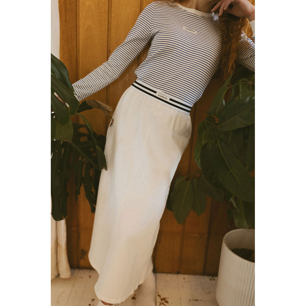 ELEMENTS White Elastic Skirt