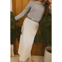 ELEMENTS White Elastic Skirt