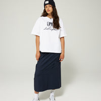 Les Coyotes De Paris Navy Long Cargo Skirt