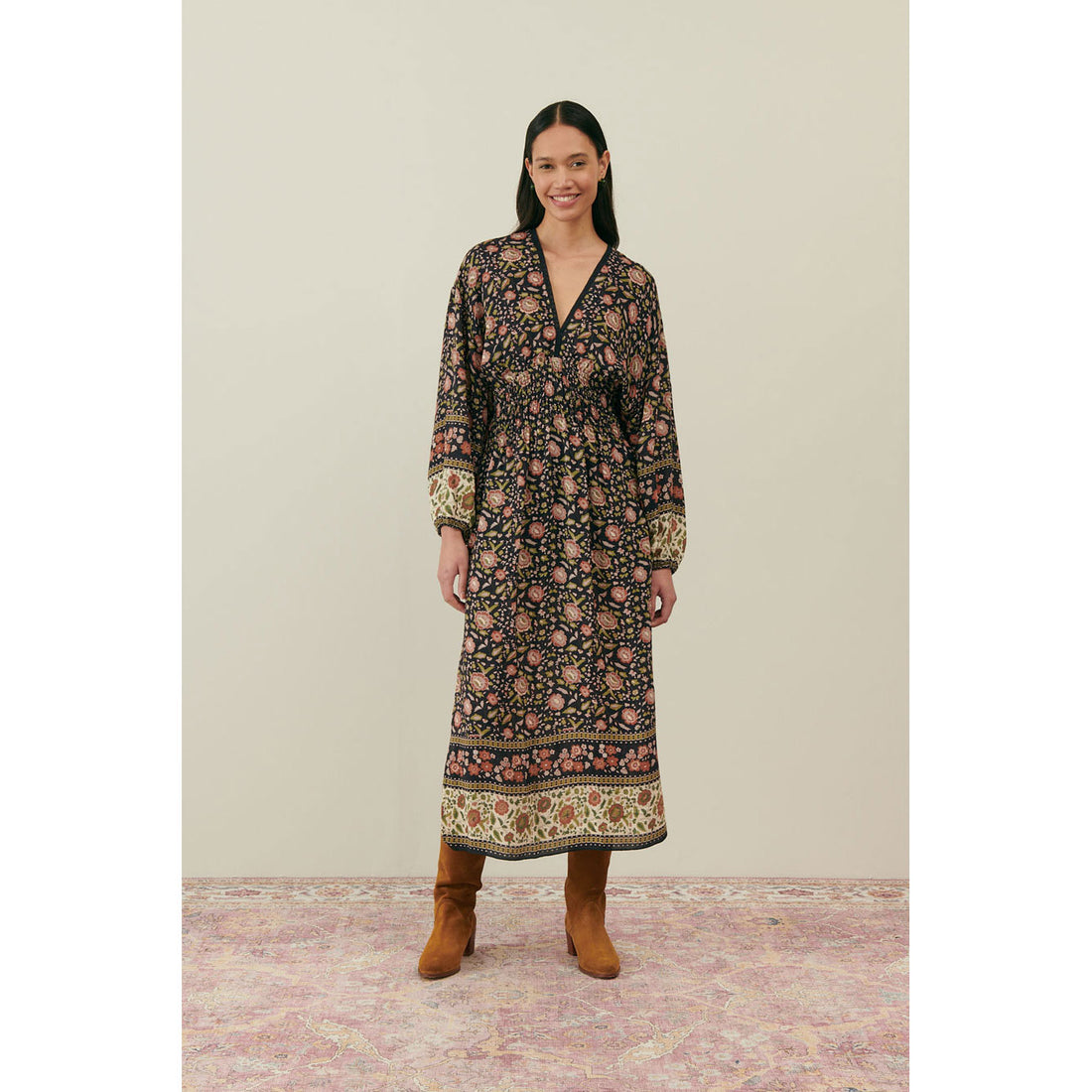 Louise Misha Charcoal Endless Fields Annick Dress
