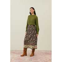 Louise Misha Charcoal Endless Fields Isa Skirt