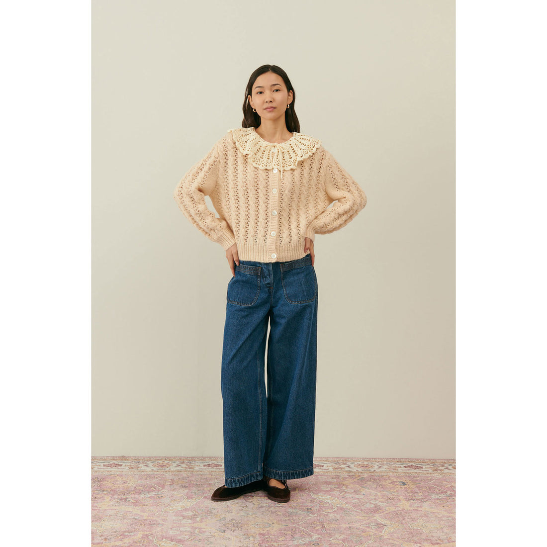 Louise Misha Blush Ascaliane Cardigan