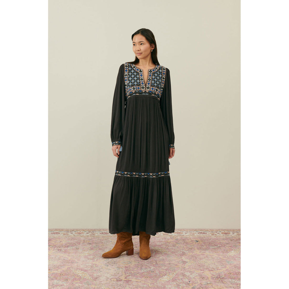 Louise Misha Charcoal Gabriella Dress
